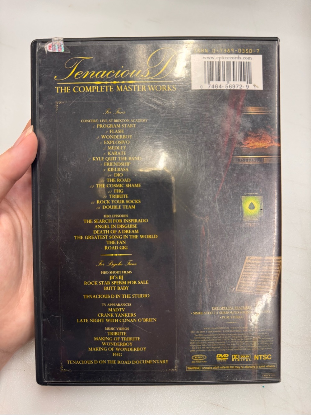 Tenacious D - The Complete Masterworks (DVD, 2003) Disc Tested Working - Picture 2 of 3